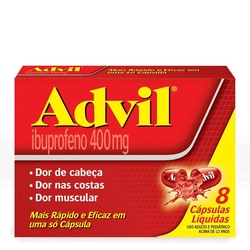 Advil Extra Alívio 400 Mg 8 Cápsulas