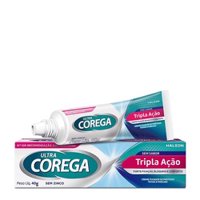 Creme Fixador De Próteses Ultra Corega Tripla Ação Sem Sabor 40g