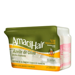 Creme Relaxante Para Cabelo Amacihair Azeite De Oliva Com 200g