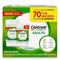 Kit Centrum 60cpr+70%desc 30cpr