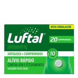 Luftal Simeticona 40mg 20 Comprimidos