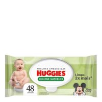 LenÇos Umedecidos Higiene Superior Com 48 Unidades Huggies