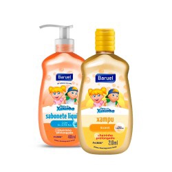 Kit Shampoo Suave 400ml + Sabonete LÍquido De Glicerina 210ml BebÊ Baruel Baby