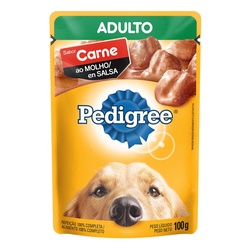 Alimento Para CÃes Adultos Carne Ao Molho Pedigree SachÊ 100g