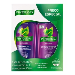 Kit Phytoervas Antiqueda Com 1 Shampoo + 1 Condicionador Com 250ml Cada