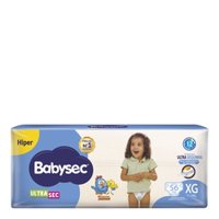 Fralda Babysec Ultra Hiper Xg 56 Unidades