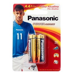 Pilhas Panasonic Alcalina Pequena Aa Com 2 Unidades