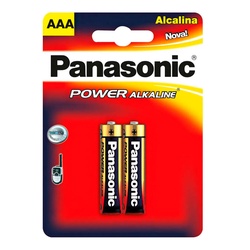 Pilhas Panasonic Alcalina Palito Aaa Com 2 Unidades