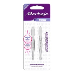 Pinça Merheje Basic Ponta Reta 2 Unidades