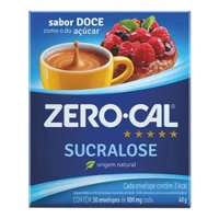 Adoçante Zero Cal Sucralose Pó 50 Envelopes