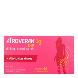 Atroveran Dip Dipirona Monoidratada 1g 10 Comprimidos