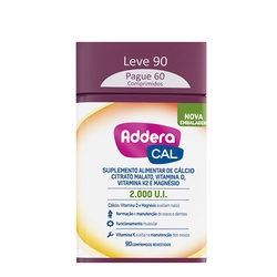 Suplemento Alimentar Addera Cal 2.000ui 90 Comprimidos