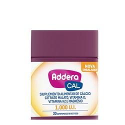 Suplemento Alimentar Addera Cal 1000ui 30 Comprimidos