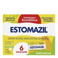 Estomazil Abacaxi 6 Envelopes De 5g