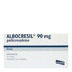 Albocresil Policresuleno 90mg Óvulo 6 Unidades