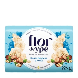 Sabonete Flor De Ype 85g Rosas Brancas E AvelÃ Azul