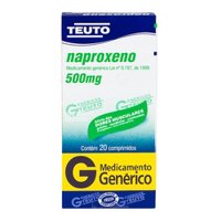 Nnaproxeno 500mg Teuto Generico 20 Comprimidos