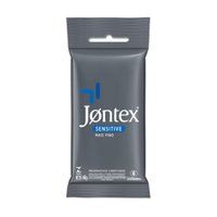Preservativo Lubrificado Sensitive Jontex Pacote 6 Unidades