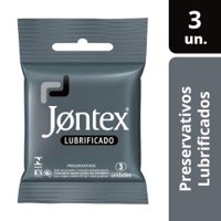 Preservativo Masculino Lubrificado Jontex 3 Unidades