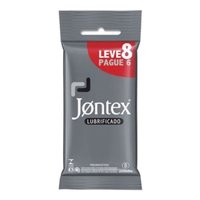 Preservativo Lubrificado Jontex Pacote Leve 8 Pague 7 Unidades