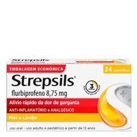 Strepsils 8,75mg Com 24 Pastilhas Mel E Limao