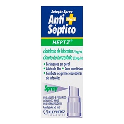 SoluÇÃo AntissÉptico TÓpico Hertz Com 50ml