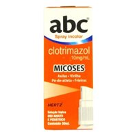 Abc Clotrimazol Spray Incolor Micose Antifungos Fungos 30ml