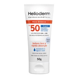 Protetor Solar Facial Fluido Fps 50 Helioderm Suncare 50g