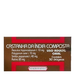 Castanha Da India Com 30 DrÁgeas Makrofarma