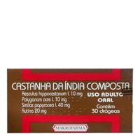 Castanha Da India Com 30 DrÁgeas Makrofarma