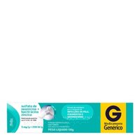 Sulfato De Neomicina 5mg + Bacitracina 250ui Pomada DermatolÓgica 50g Medley GenÉrico