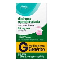 Dipirona Sodica 50mg Medley Solucao 100ml