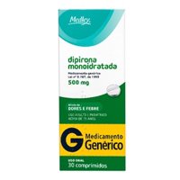 Dipirona 500mg Medley 30 Comprimidos