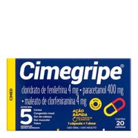Cimegripe Com 20 Capsulas Cimed