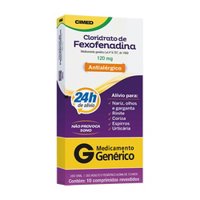 Cloridrato De Fexofenadina 120mg 10 Comprimidos Cimed
