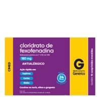 Cloridrato De Fexofenadina 180mg 10 Comprimidos Cimed