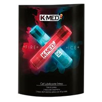 Gel Lubrificante K-med Fire And Ice Gel 2 Unidades De 40g