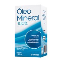 Óleo Mineral 100% Cimed Frasco Com 100ml De óleo Uso Oral E Tópico