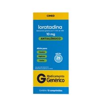 Loratadina Loratadina 10mg 12 Comprimidos Cimed GenÉrico
