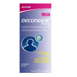 Decongex Plus Aché 12 Comprimidos Revestidos