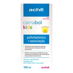 Carnabol Kids AchÉ 120ml SuspensÃo