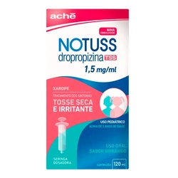Notuss 1,5mg/ml Sabor Morango Aché 120ml