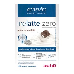 Inelatte Zero 30 Tabletes MastigÁveis Chocolate