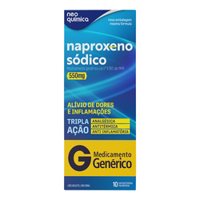 Naproxeno 550mg Neo Química 10 Comprimidos
