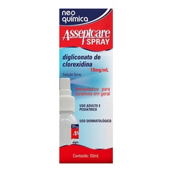Asseptcare Antisséptico Spray 10mg/ml Com 50ml