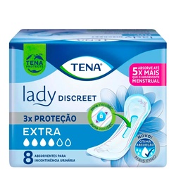 Absorvente Para Incontinência Urinária Lady Discreet Extra 8 Unidades Tena
