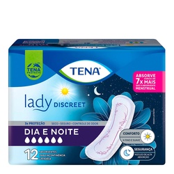 Protetor DiÁrio Tena Discreet IncontinÊncia Dia E Noite 12 Unidades