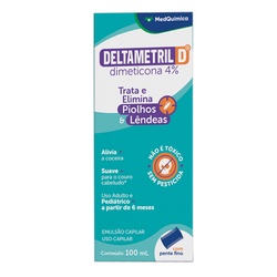 Deltametril D EmulsÃo Capilar Dimeticona 4% 100ml Medquimica