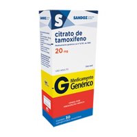 Citrato De Tamoxifeno 20mg 30 Comprimidos