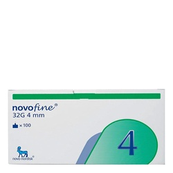 Agulha Novofine 4mm 100 Unidades
